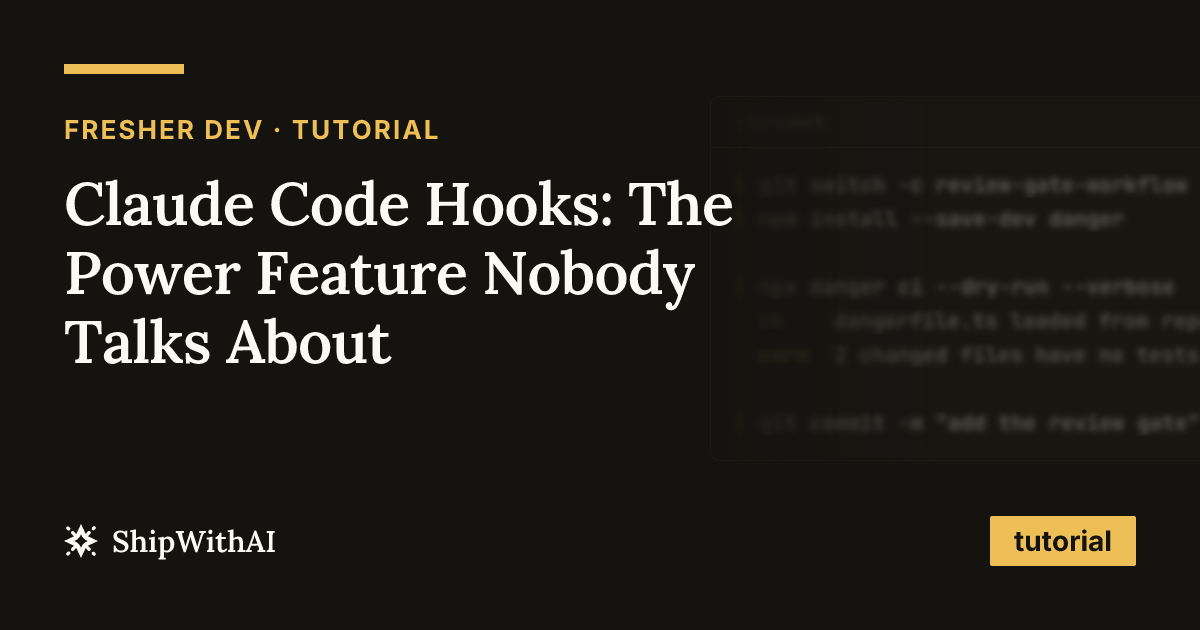 Claude Code Hooks: The Power Feature Nobody Talks About