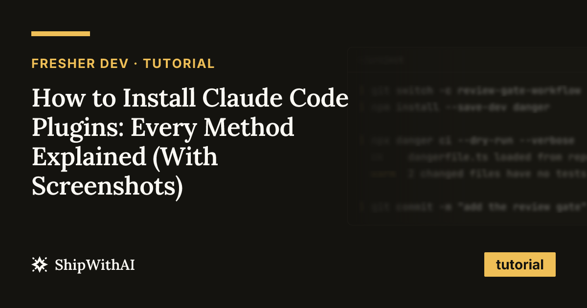 How to Install Claude Code Plugins: Every Method Explained (With Screenshots)