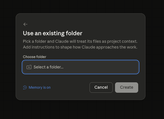 Select the course folder