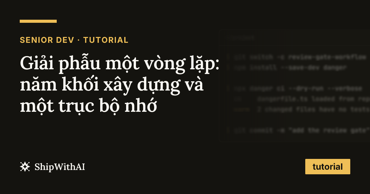 Giải phẫu một vòng lặp: năm khối xây dựng và một trục bộ nhớ