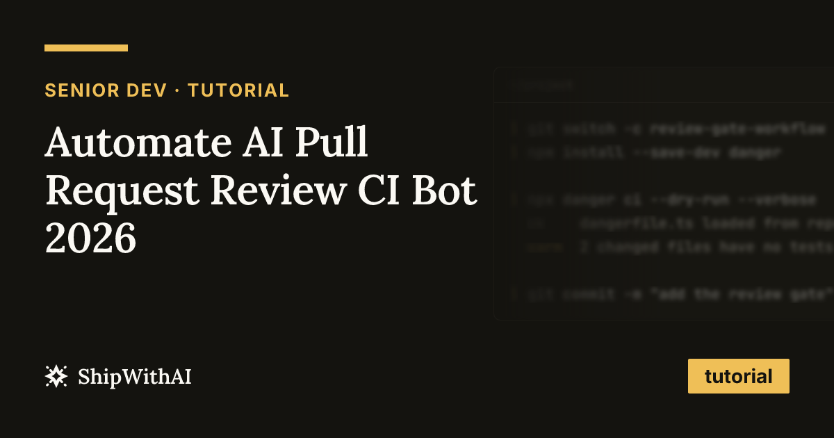 Automate AI Pull Request Review CI Bot 2026
